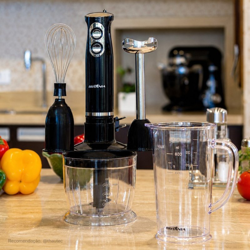 Mixer Britânia 3 em 1 Preto 500W 110v (BMX400P)