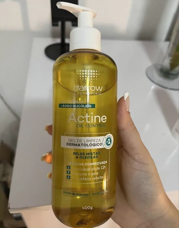 Gel de Limpeza Facial Darrow Actine Oil Control Pele Mista Oleosa 400g
