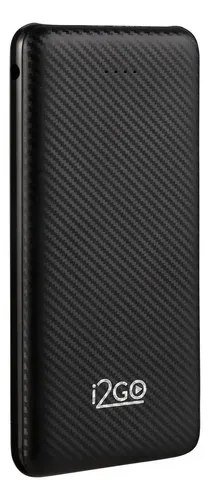 Carregador Portátil Power Bank I2go 10000mah Cor Preto