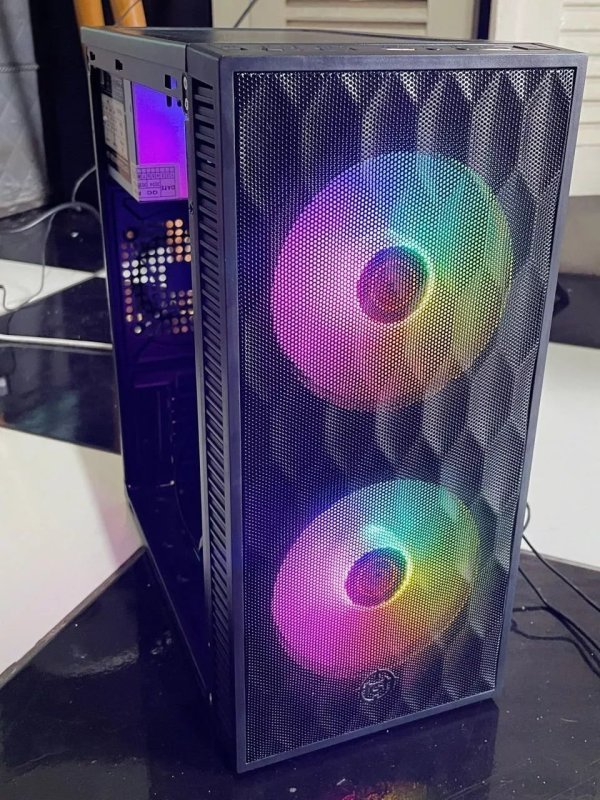 Gabinete Gamer TGT Jester V2 Rainbow Mini-Tower Lateral de Acrilico c/2 Fans