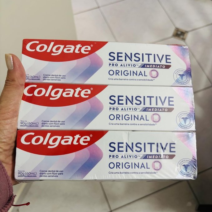 Colgate Creme Dental Sensitive Pro 90g - 03 Unidades