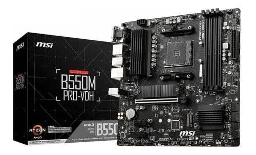 Placa-mãe MSI B550m Pro-VDH Am4 HDMI VGA Dport