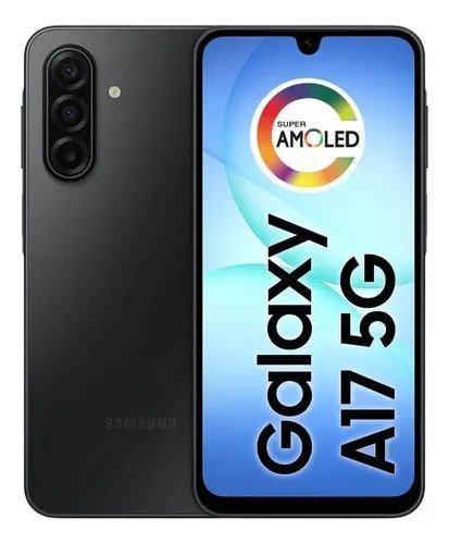 Celular Samsung Galaxy A17 5g Com Ia, 128GB, 4GB Ram, Câm De 50mp, Tela De 6.7, Nfc, Ip54 - Preto