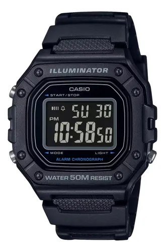 Relogio Casio Masculino Standar W-218h-1bvdf
