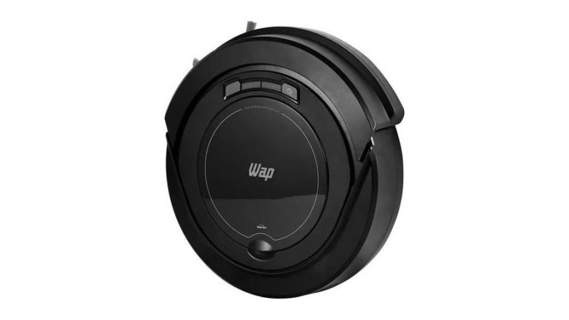 Robô aspirador Robot W90 varre aspira e passa pano 30w Wap cor preto