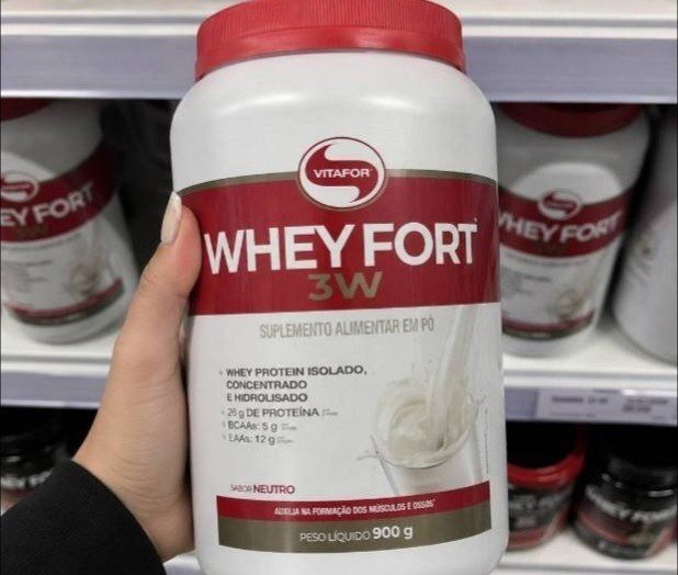 Whey Fort 3w Neutro 900g Vitafor