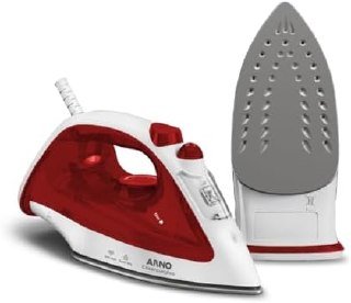 Ferro a Vapor Arno Essentialgliss com Base Antiaderente, 1100W, Rosa, FMQ 220V