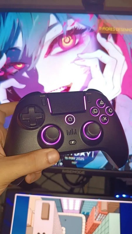 Controle Sem Fio Para Ps4/ Ps3/ Pc Joystick QRD Spark N5 Para Pc Ios Android Efeito Hall Gamepad + Frete Grátis