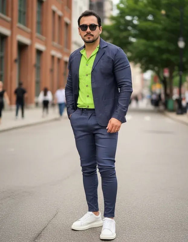 Conjunto Masculino Slim Blazer + Calça – Corte Italiano