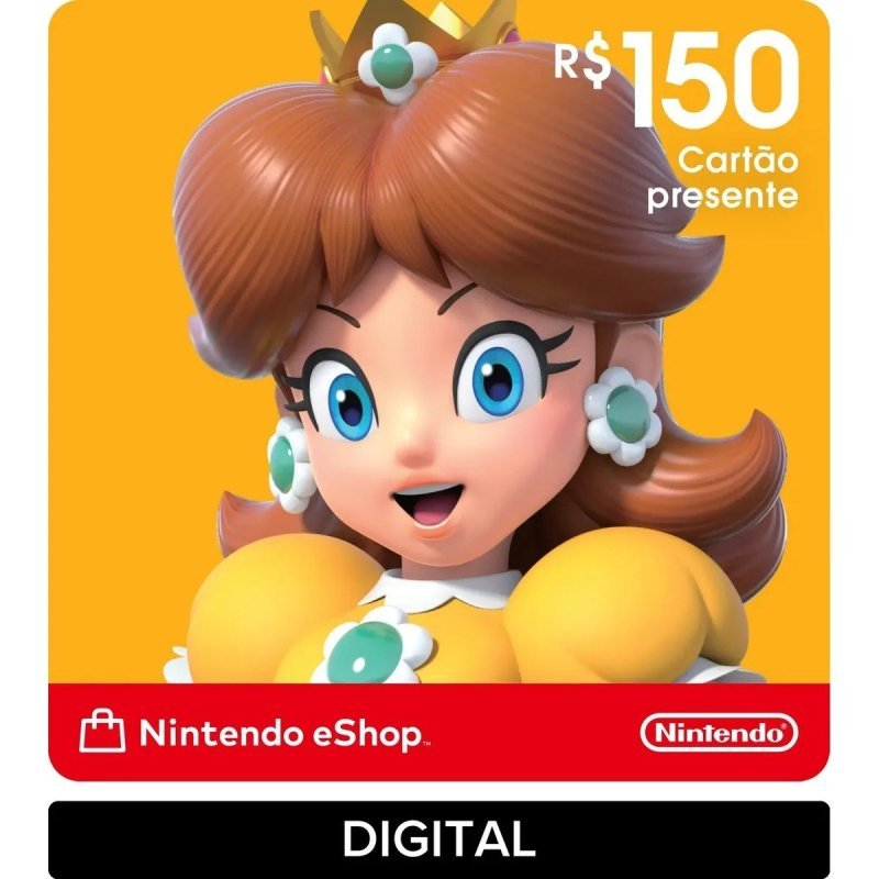 Gift Card Digital Nintendo de R$ 150 com 5% OFF