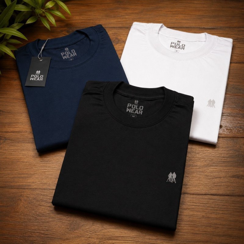 Kit 3 Camisetas Masculinas Polo Wear