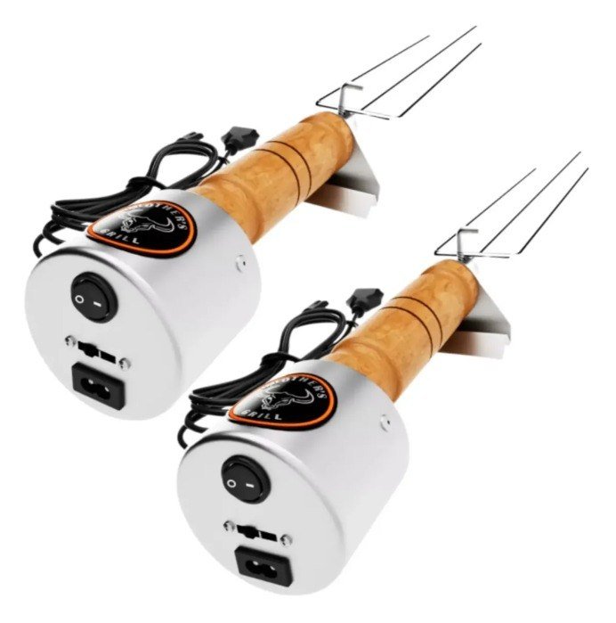 Kit 2 Espetos Giratório Flexgril + Frete Grátis