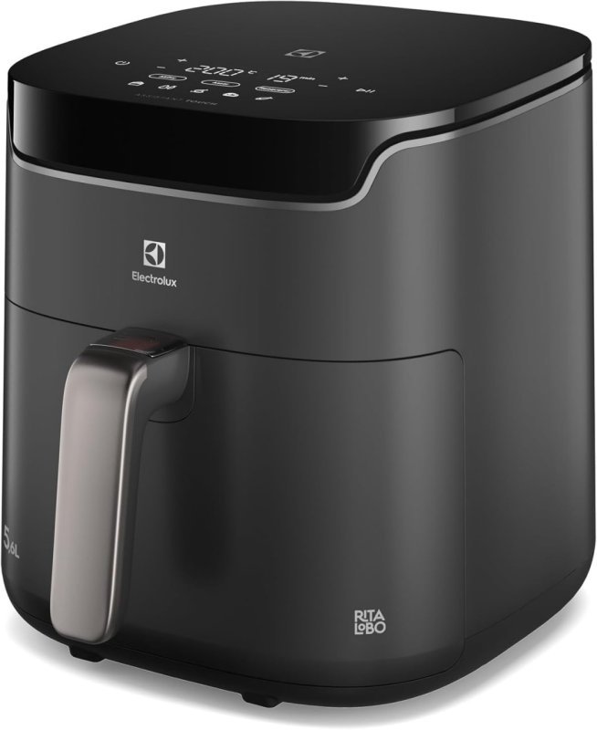 Electrolux Air Fryer Rita Lobo 5,8L - 9 Receitas - 1400W - Cinza