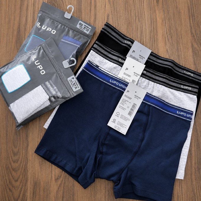Kit com 4 Cuecas Boxer Lupo Algodão + Frete Grátis
