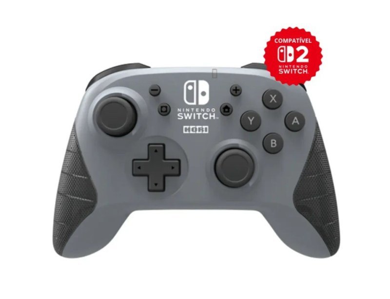 Controle Sem Fio Horipad Gray Para Nintendo Switch