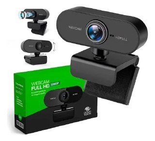 Webcam Full HD Zoom 1080p 360 Graus Videoconferência Streamcam USB 2.0 com Microfone - GoodVision