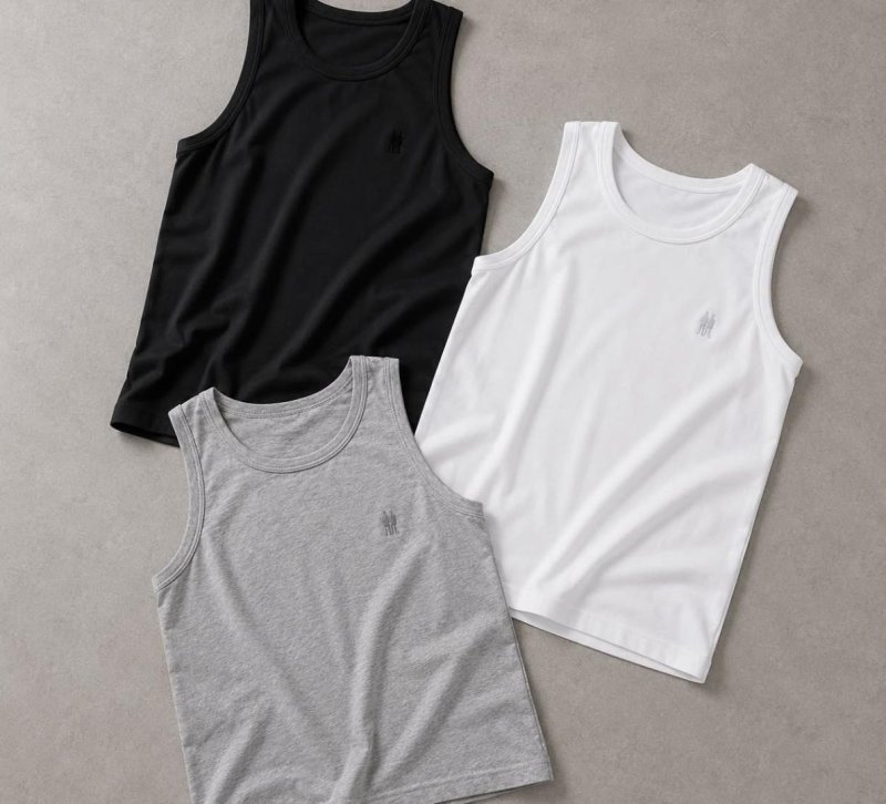 Kit 3 Regatas Masculinas Regular Polo Wear Sortido