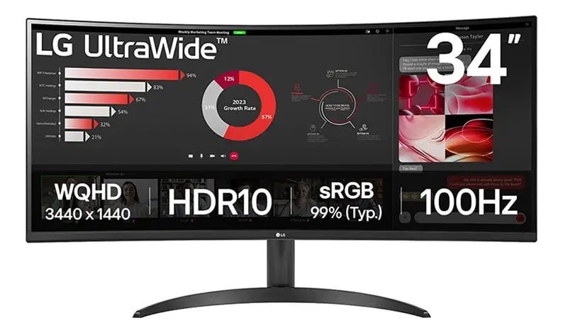 LG UltraWide 34" 100Hz - 34WR50QK-B