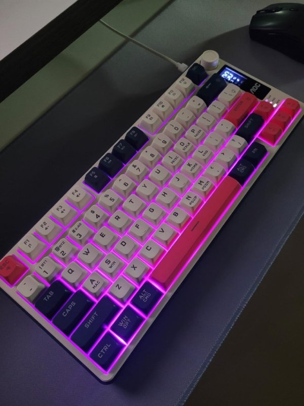 Teclado Gamer AOC GK280 70% RGB LED Rainbow Bluetooth 2.4 GHz USB-C + Frete Grátis