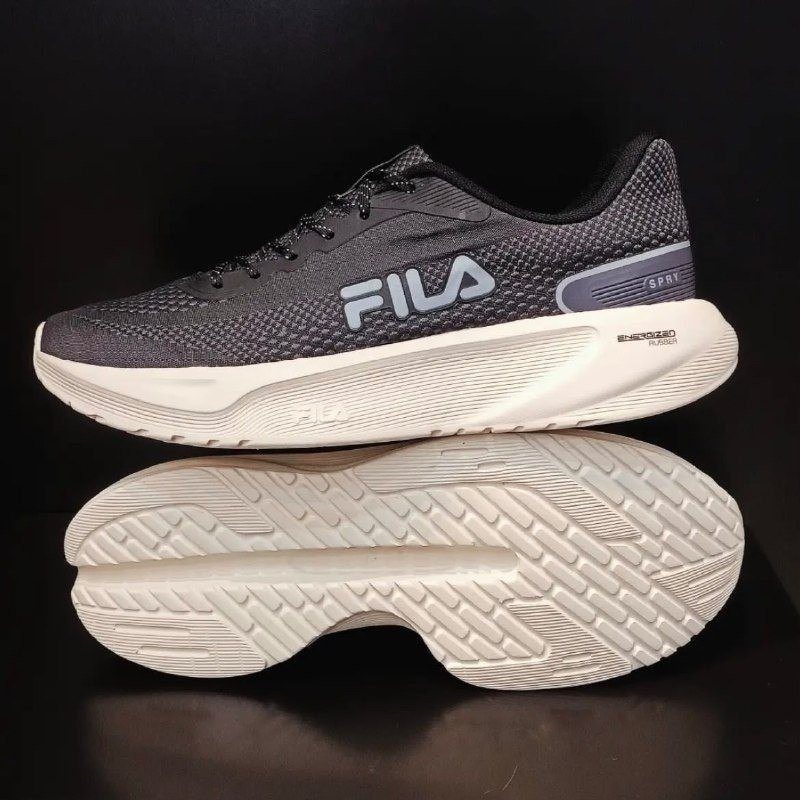 Tênis Masculino Spry Fila Preto/grafite/cinza Liso