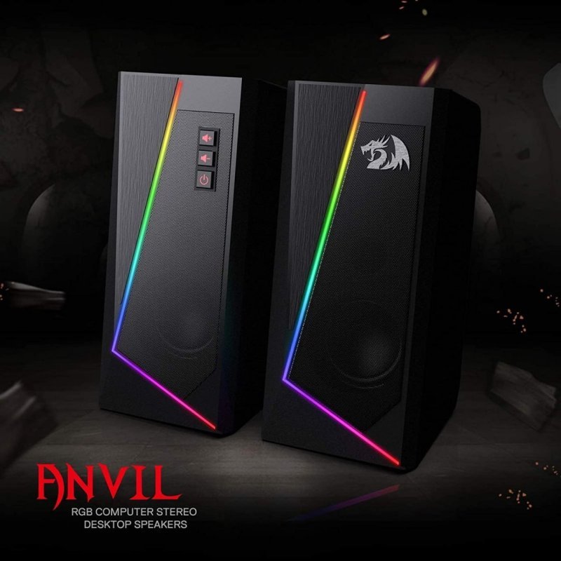 Redragon Anvil RGB - Caixa de Som - Preto