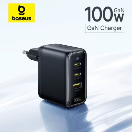 Baseus Carregador 100W GAN - Quick Charge USB-C Power Delivery