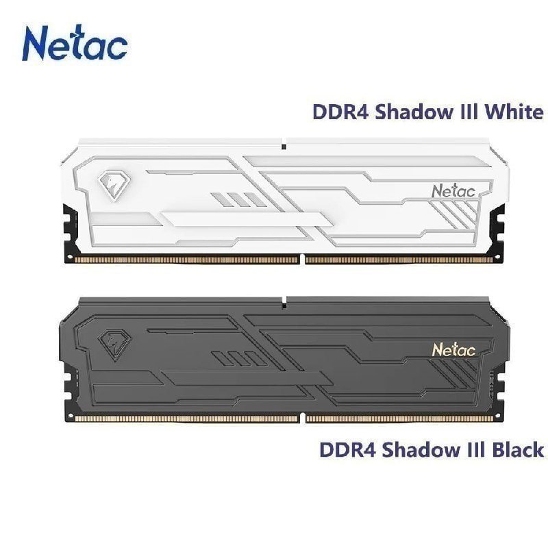 Memória Ram Netac Shadow Iii DDR4 2x8GB 3200Mhz (PRETA ou BRANCA)