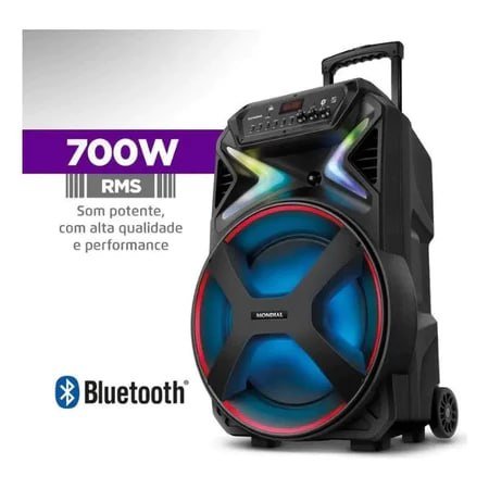 Mondial Connect Lights Plus CM-700 - Caixa de Som Amplificada