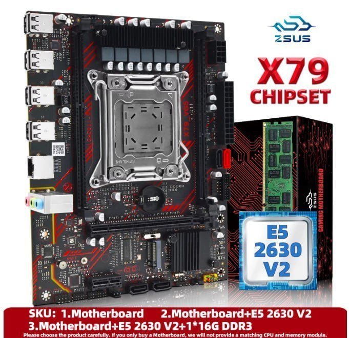Kit Zsus X79 + Xeon E5 2630 V2 (sem ram)