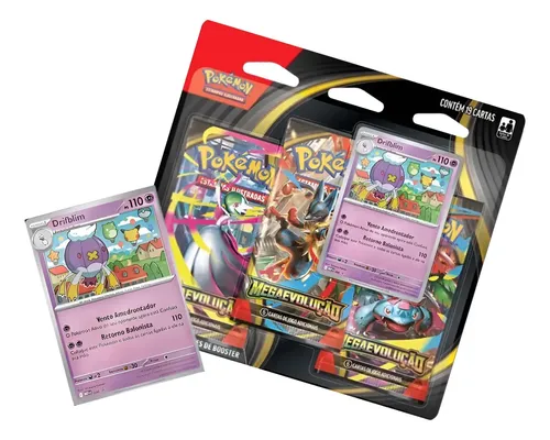 Blister Triplo Pokémon Mega Evolução Drifblim