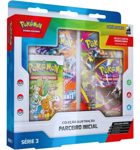 Pokémon Coleção Ilustração Parceiro Inicial Série 3 Copag