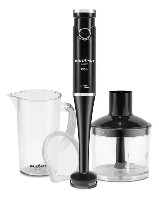 Mixer Bmx360 2 Em 1350w Com Lâminas Pro Maxx Preto Britânia 220v