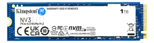 Ssd Nvme Kingston 1tb Nv3 M.2 2280 Pcie 4.0