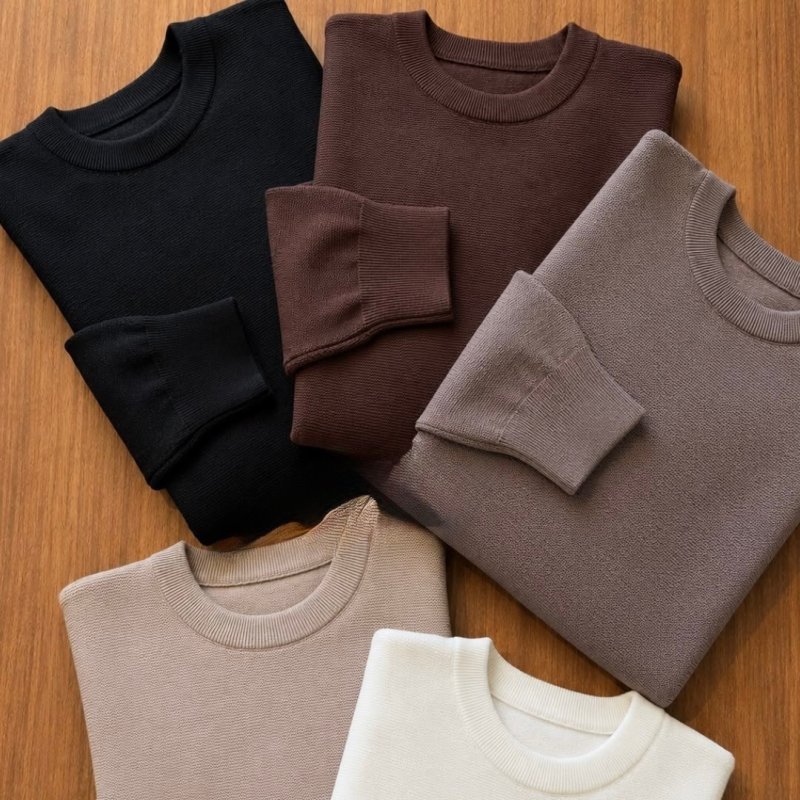 Blusa De Frio Suéter Masculino Lã Tricot Malha Grossa Casual (P ao GG)