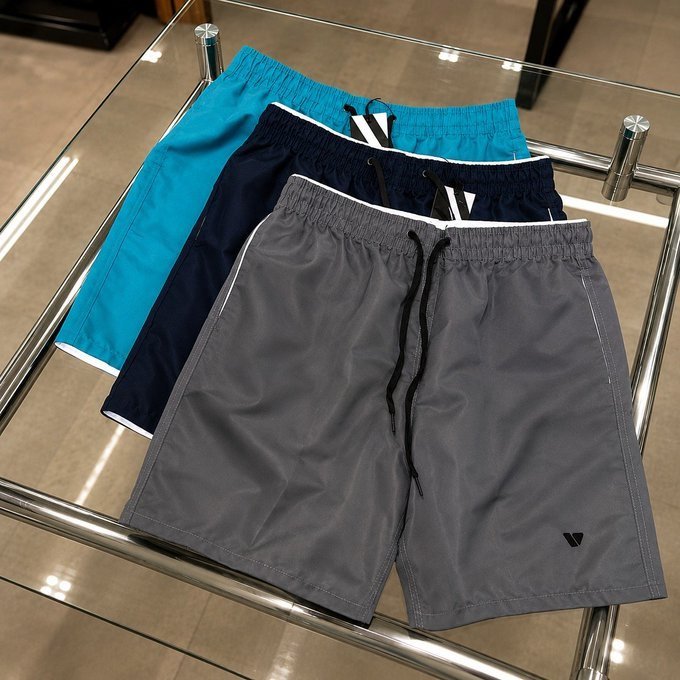 Kit com 3 Bermudas Lisas Voker + Frete Grátis