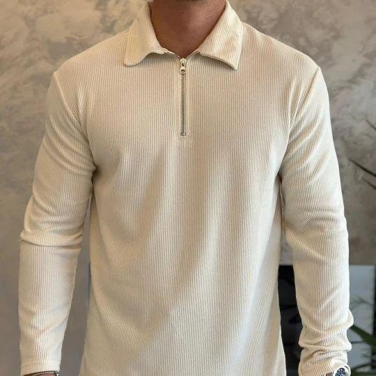 Kit com 2 Polo Manga Longa Com Zíper