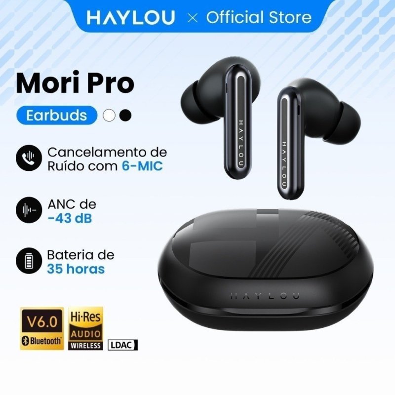 Haylou Mori PRO, cancelamento de ruído ANC 43db