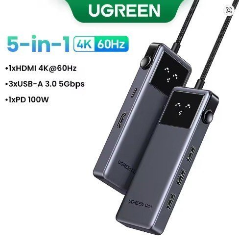 Hub USB 5 em 1 Ugreen