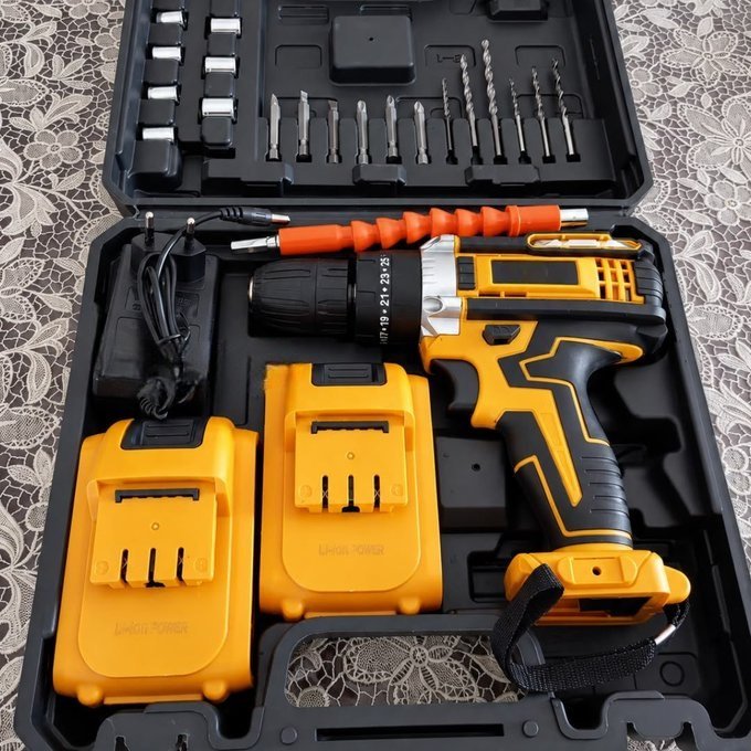 Parafusadeira Furadeira 48V Profissional 2 Baterias + Frete Grátis