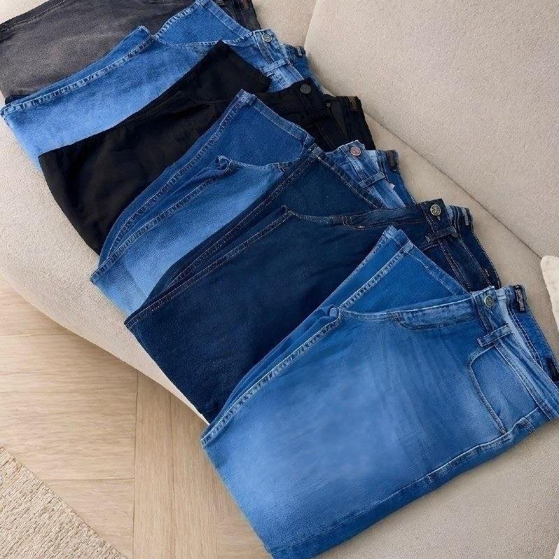 Kit 3 Calça Jeans Masculina Skinny Costura Reforçada (36 a 48)