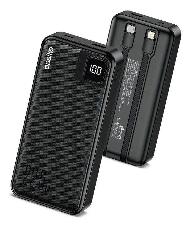 Power Bank Basike 20000mAh Preto Carga Rápida 22.5W