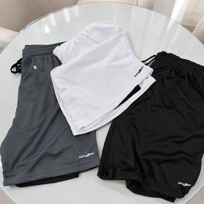 Kit 3 Shorts 2 Em 1 Duplo Bolso Para Academia Treino Corrida (P ao GG)