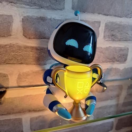 Paladone Astrobot GloBuddies Personagem Light Lâmpada de Mesa 15cm Olhos e Troféu + Frete Grátis