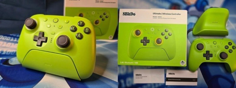 Controle 8BitDo Sem Fio Ultimate 2 TMR + dock de carregamento