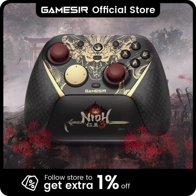 Controle GameSir G7 Pro 8K Edição Nioh 3, Controle Sem Fio para Nintendo Switch 2, Android, iOS, PC, Steam