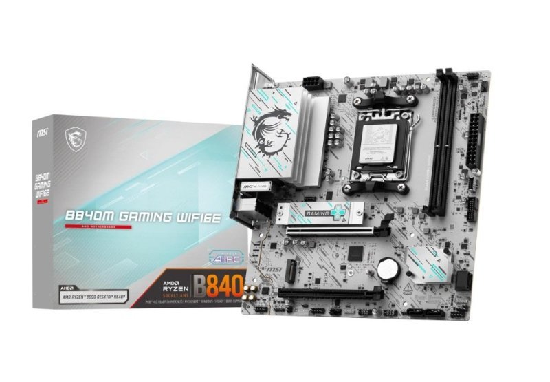 Placa Mãe MSI B840M GAMING WIFI6E (AM5/2xDDR5/HDMI/DisplayPort/M.2/USB 3.2)
