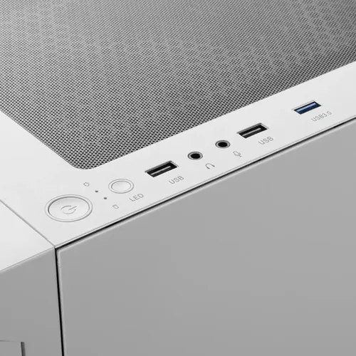 Gabinete Gamer Gamdias Talos E3 Mesh Branco Com 3 Fans Argb Branco