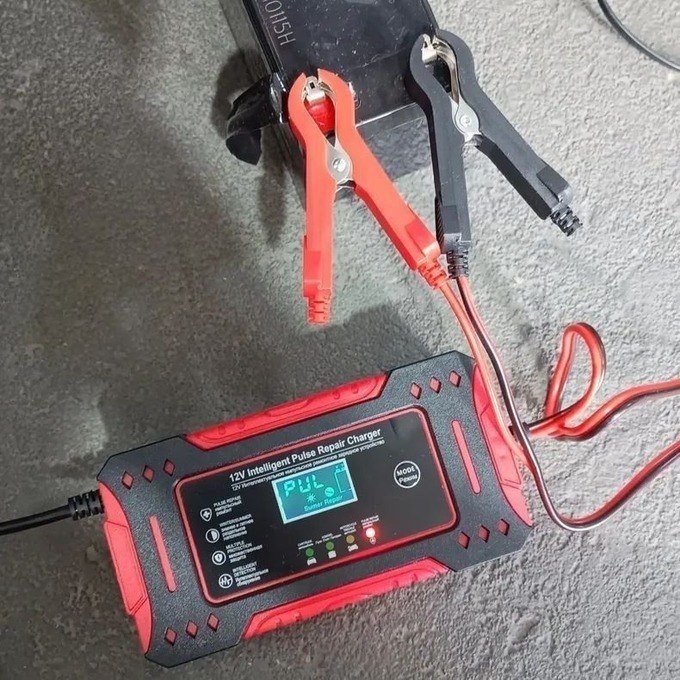Carregador De Bateria Automotiva Portátil 12v 4ah-100ah 6a Carro Moto Caminhão Automático + Frete Grátis