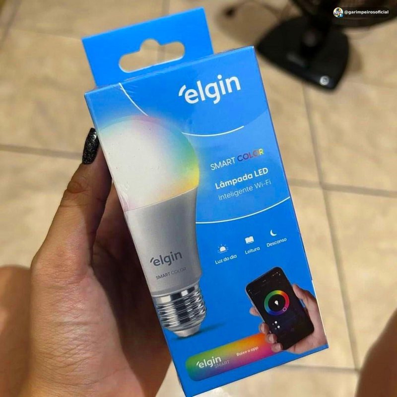 Lâmpada Inteligente Elgin 10W RGB Wi-fi