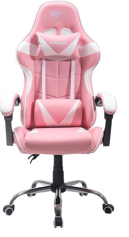Havit GC933 Ultimate - Cadeira Gamer Rosa e Branca